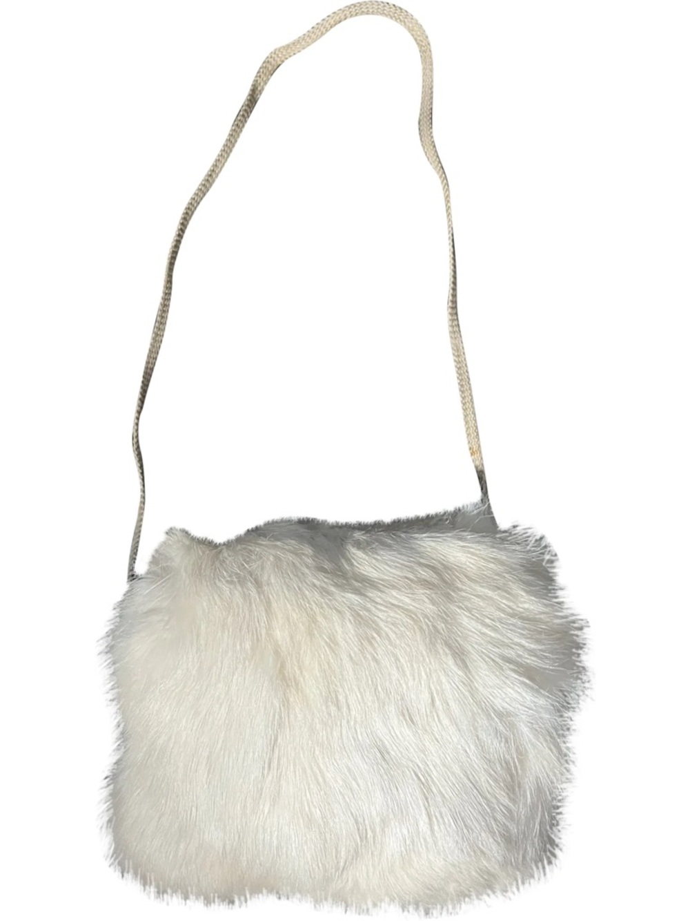 Vintage White Rabbit Fur Stoll